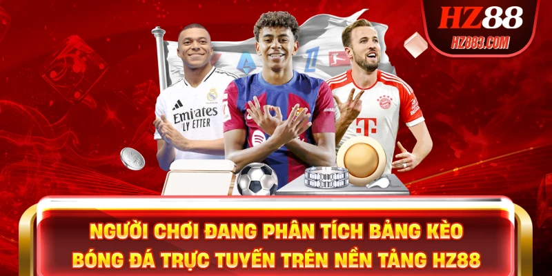 Người chơi đang phân tích bảng kèo bóng đá trực tuyến trên nền tảng HZ88